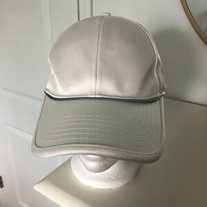 Athleta White Sateen Ball Cap